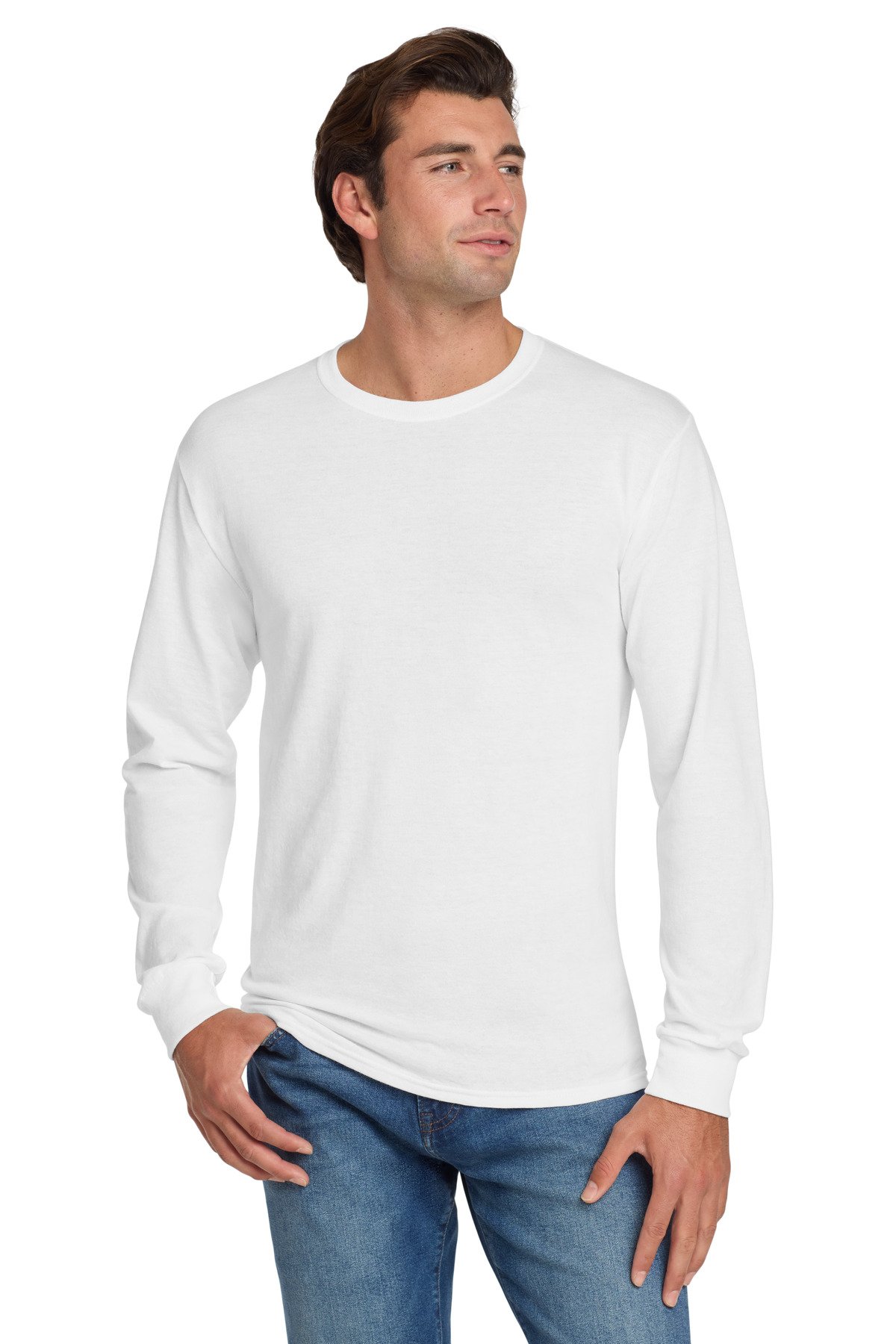 Jerzees ® - Dri-Power ® 50/50 Cotton/Poly Long Sleeve T-Shirt. 29LS - Custom This Design