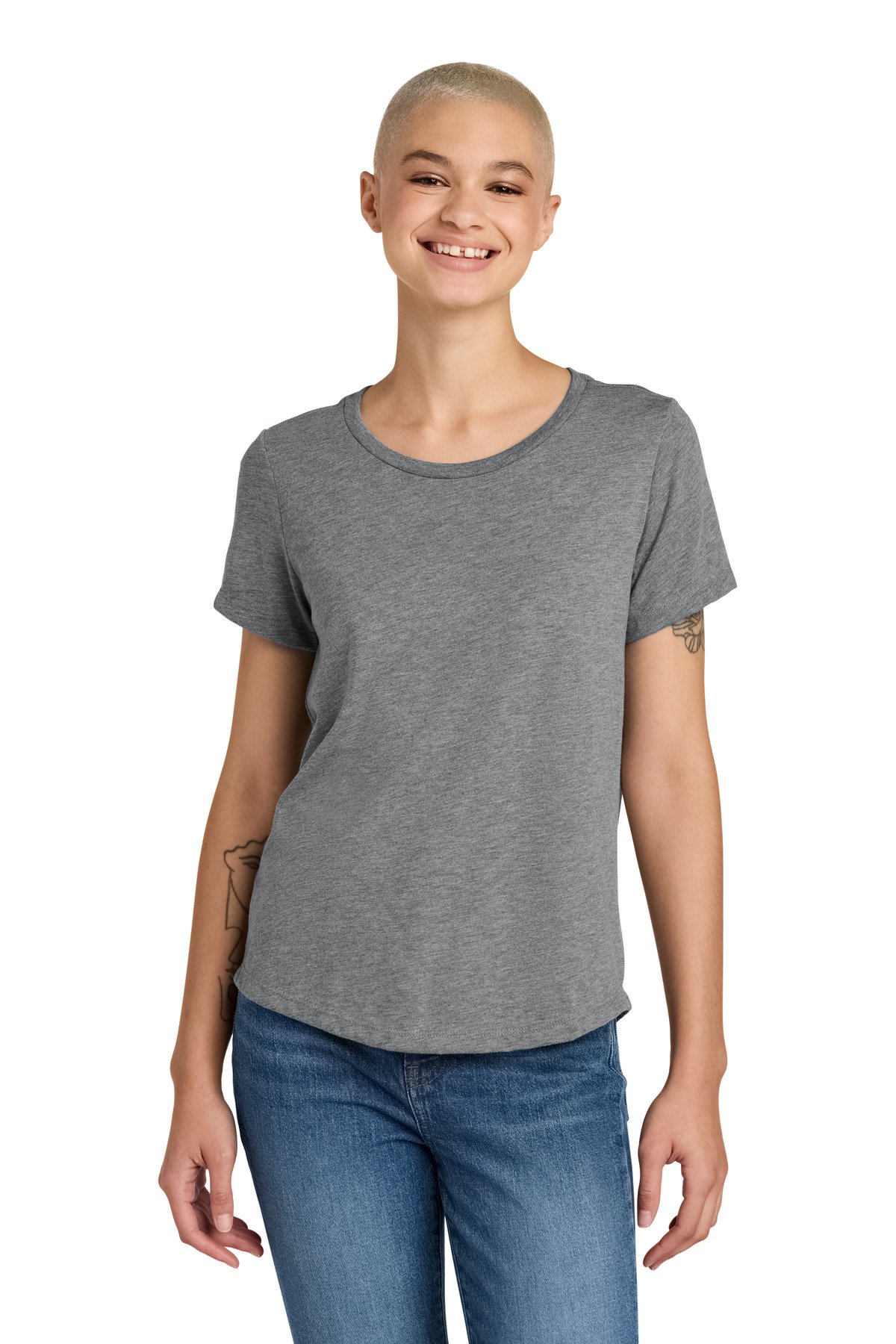 Allmade ® Women's Relaxed Tri-Blend Scoop Neck Tee AL2015 - Custom This Design