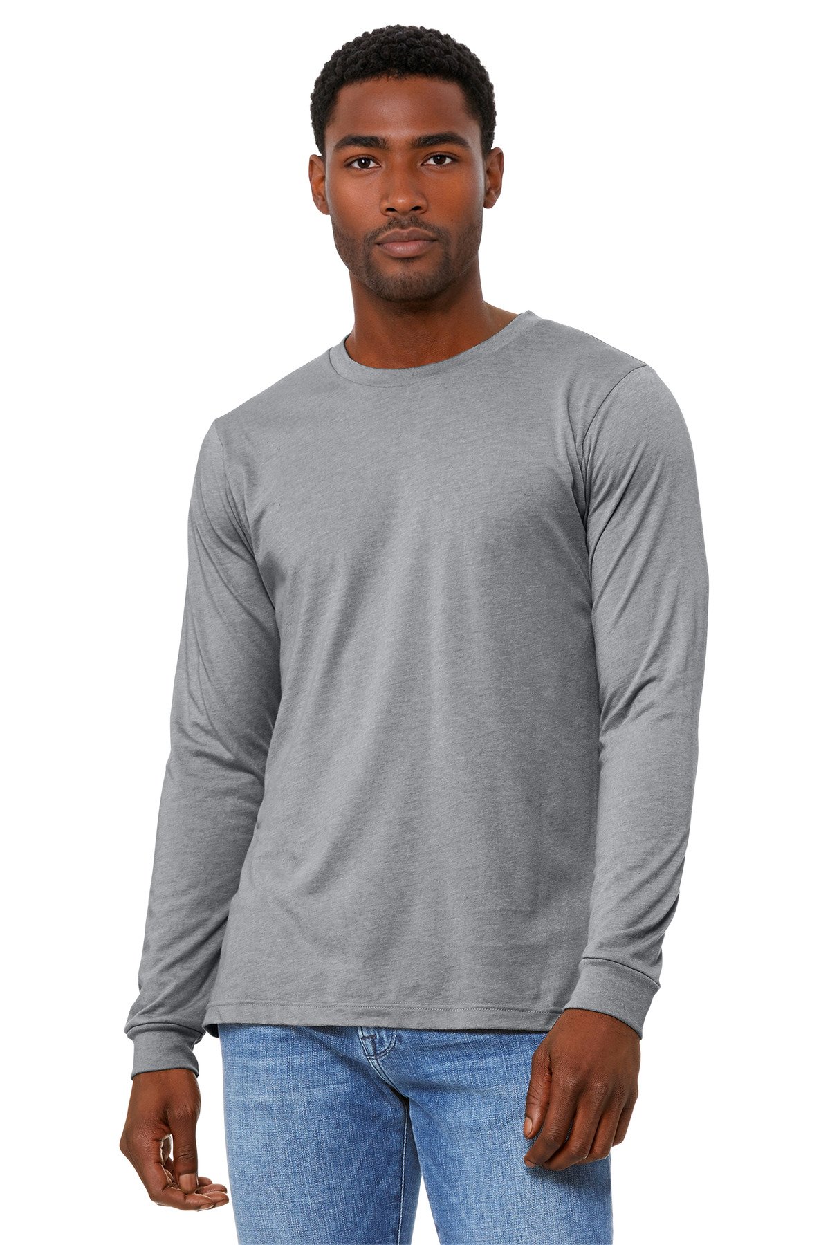 BELLA+CANVAS ® Unisex Heather CVC Long Sleeve Tee BC3501CVC - Custom This Design
