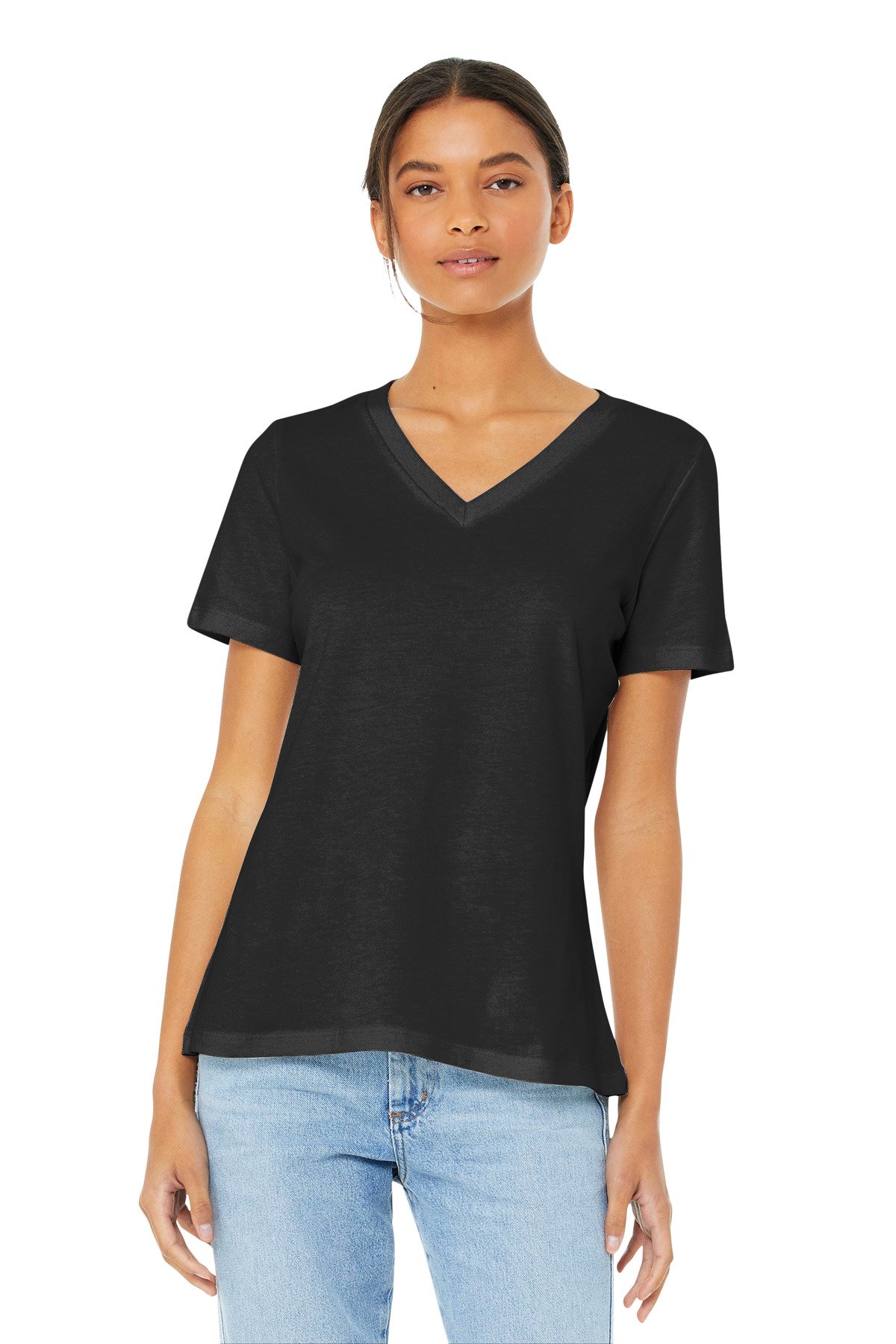 BELLA+CANVAS ® Women's Relaxed Jersey Short Sleeve V-Neck Tee. BC6405 - Custom This Design