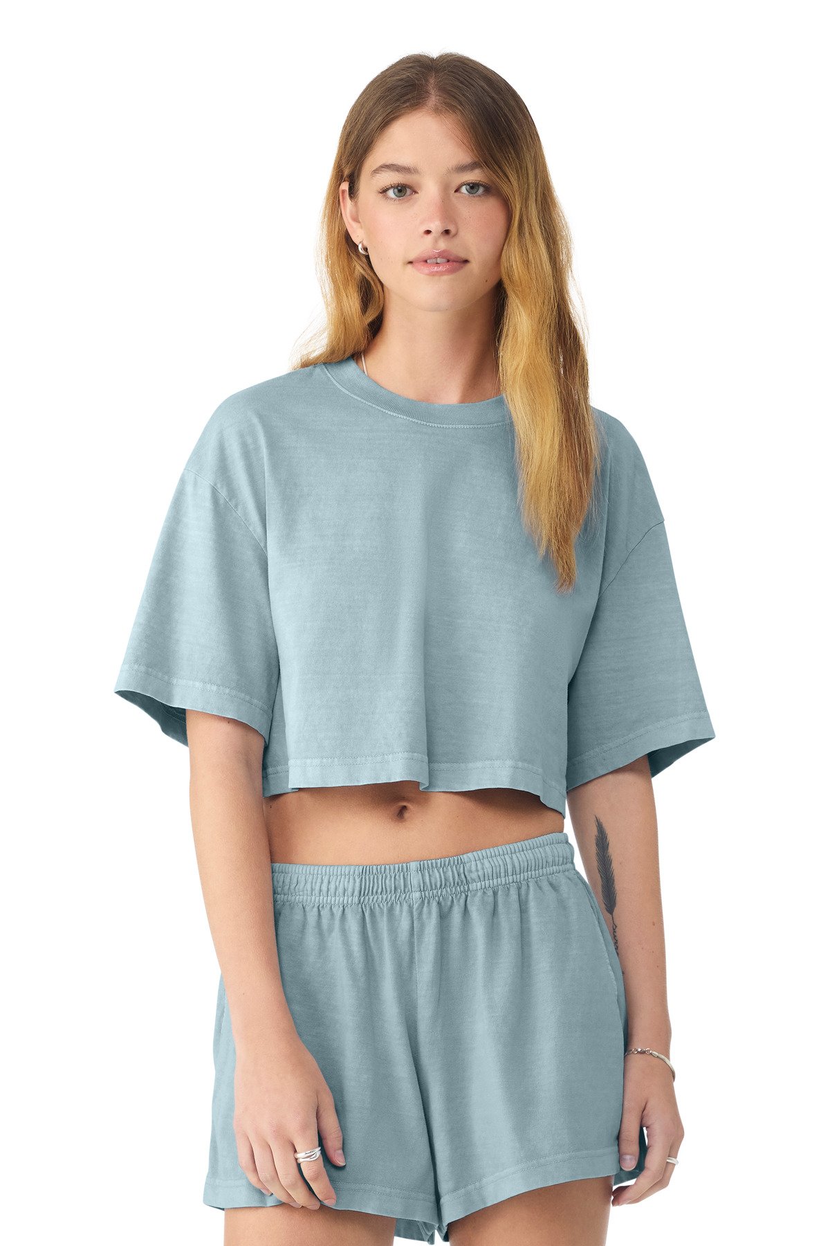 BELLA+CANVAS ® Women's Heavyweight Garment-Dyed Cropped Tee BC6882GD - Custom This Design