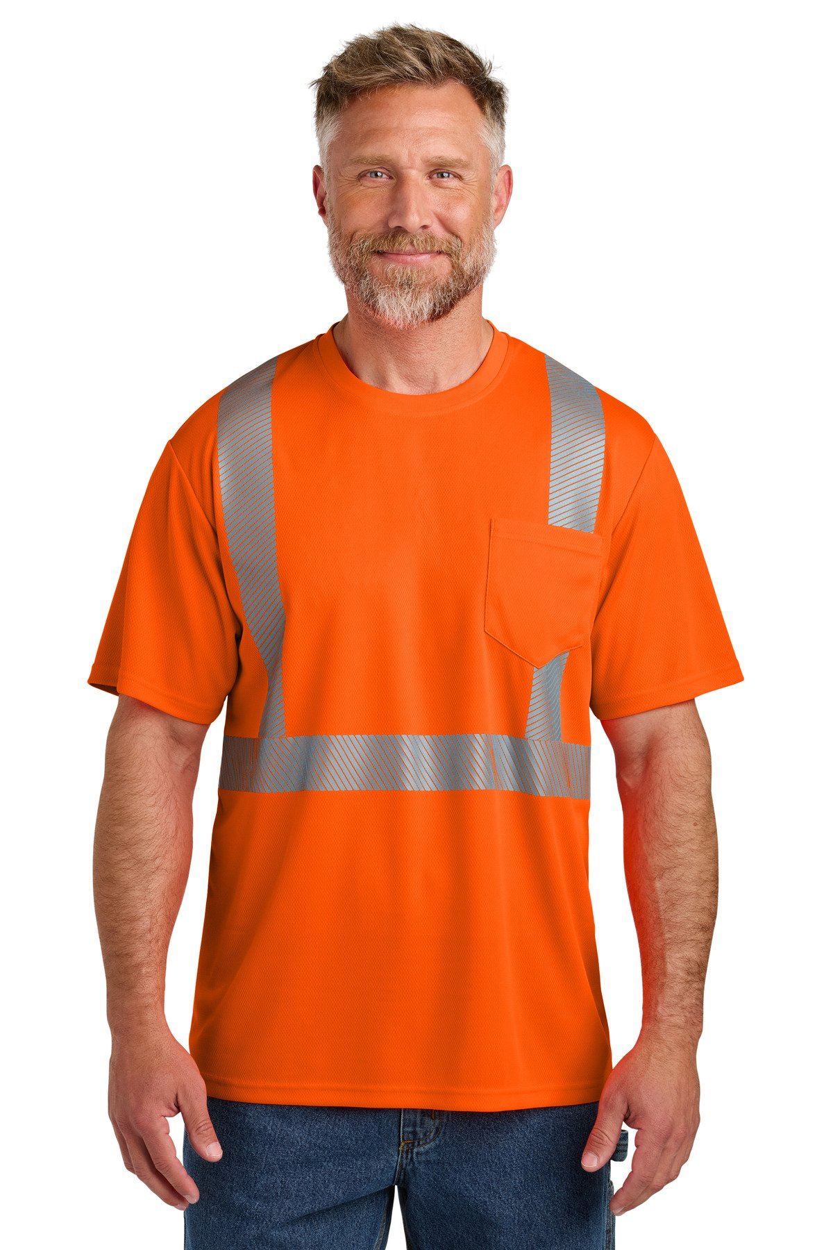 CornerStone ® ANSI 107 Class 2 Segmented Tape Tee CS204 - Custom This Design