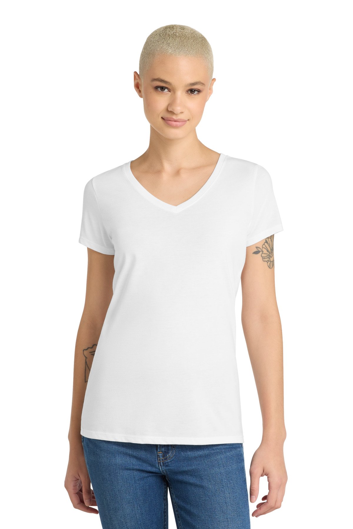 District ® Women's Perfect Tri ® V-Neck Tee. DM1350L - Custom This Design