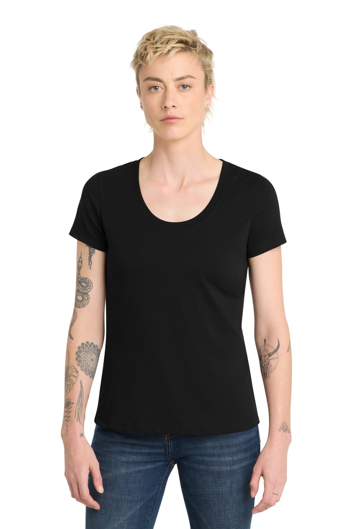District ® Women's Flex Scoop Neck Tee DT7501 - Custom This Design