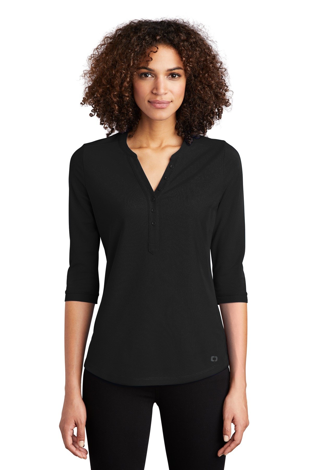 OGIO ® Women's Jewel Henley LOG104 - Custom This Design