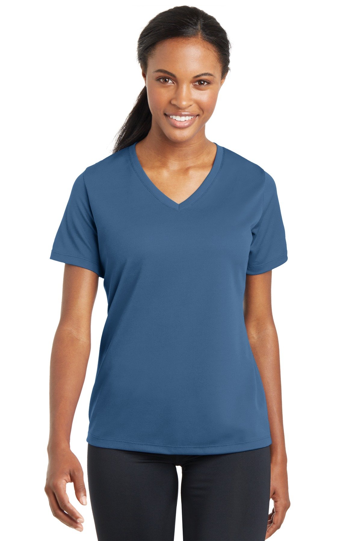 Sport-Tek ® Women's PosiCharge ® RacerMesh ® V-Neck Tee. LST340 - Custom This Design