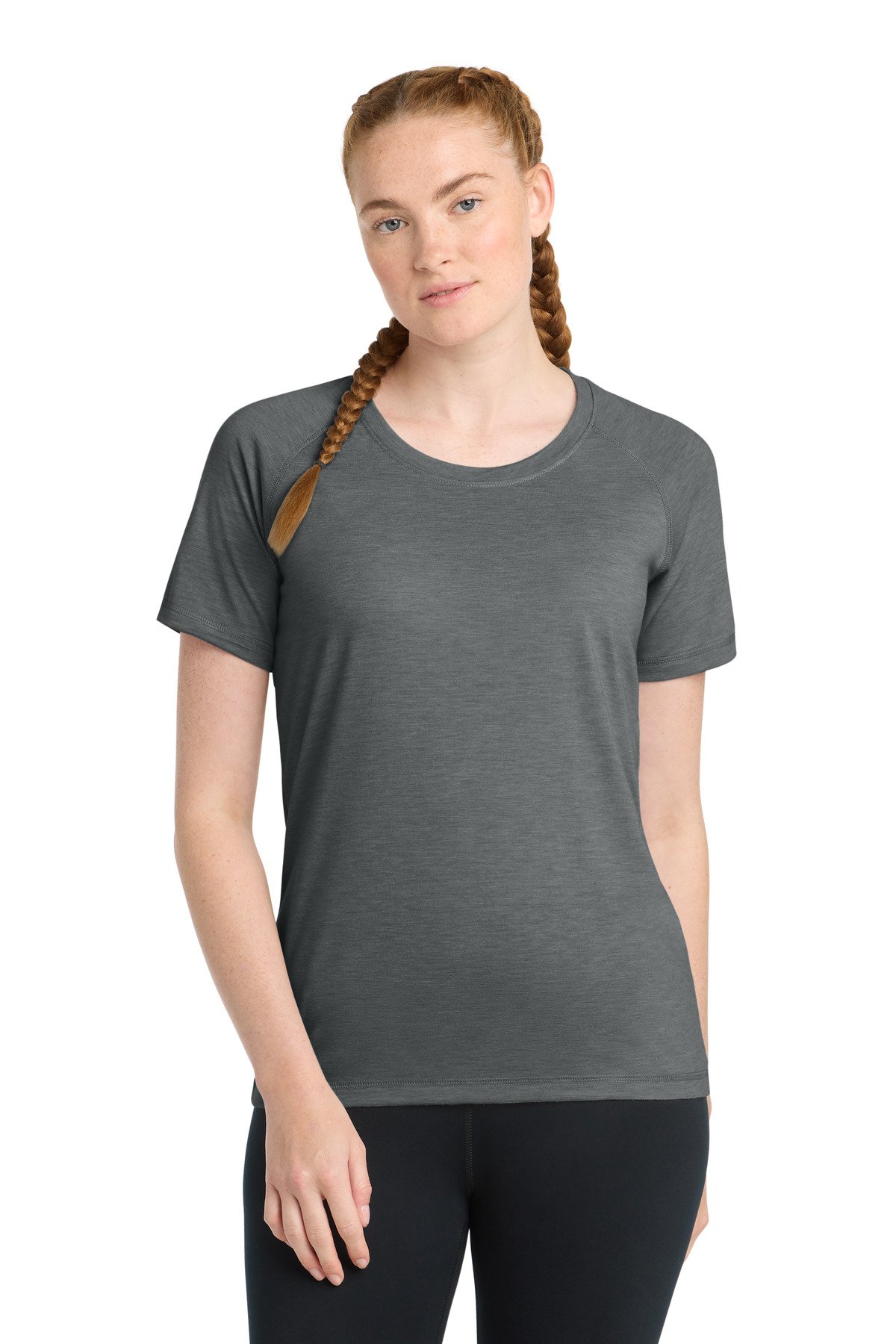 Sport-Tek ® Women's PosiCharge ® Tri-Blend Wicking Scoop Neck Raglan Tee. LST400 - Custom This Design