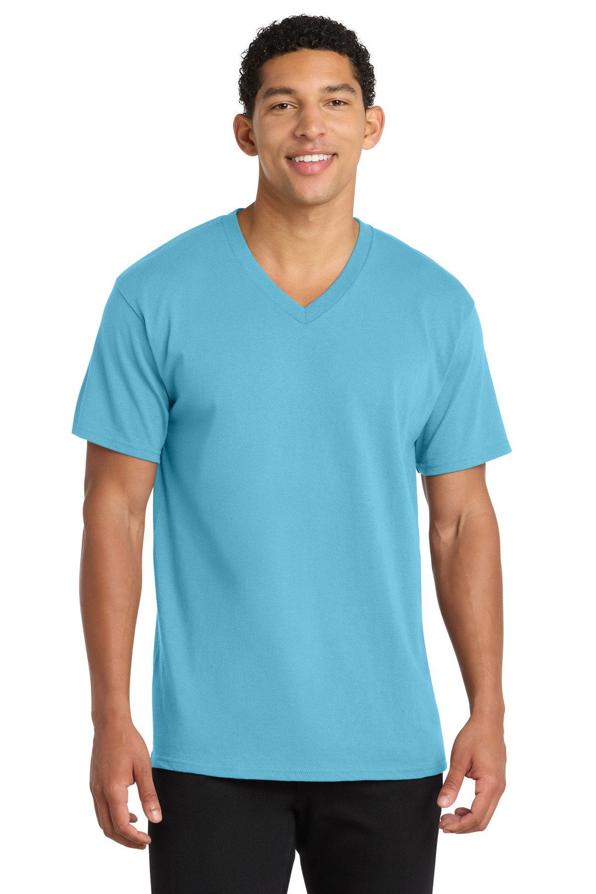 Port & Co  Core Cotton V-Neck Tee. PC54V - Custom This Design