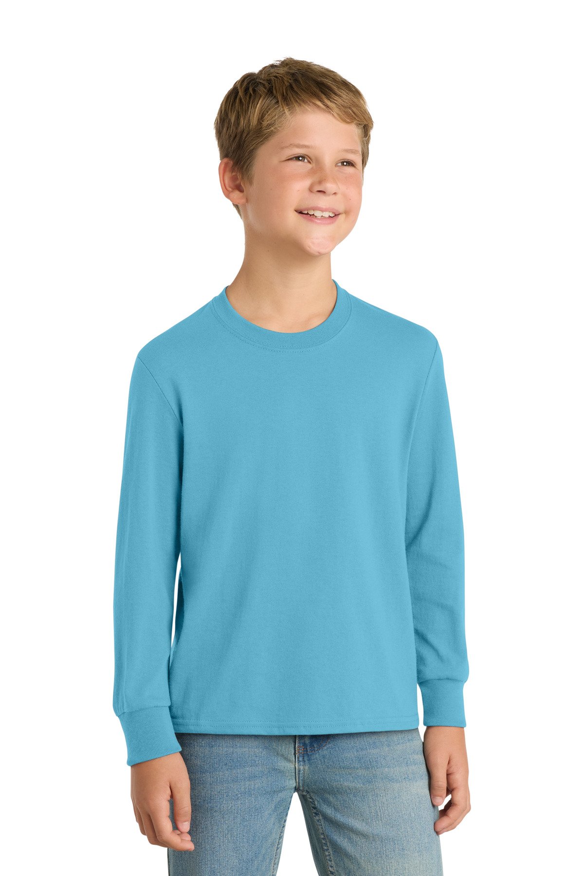 Port & Co  Youth Long Sleeve Core Cotton Tee. PC54YLS - Custom This Design
