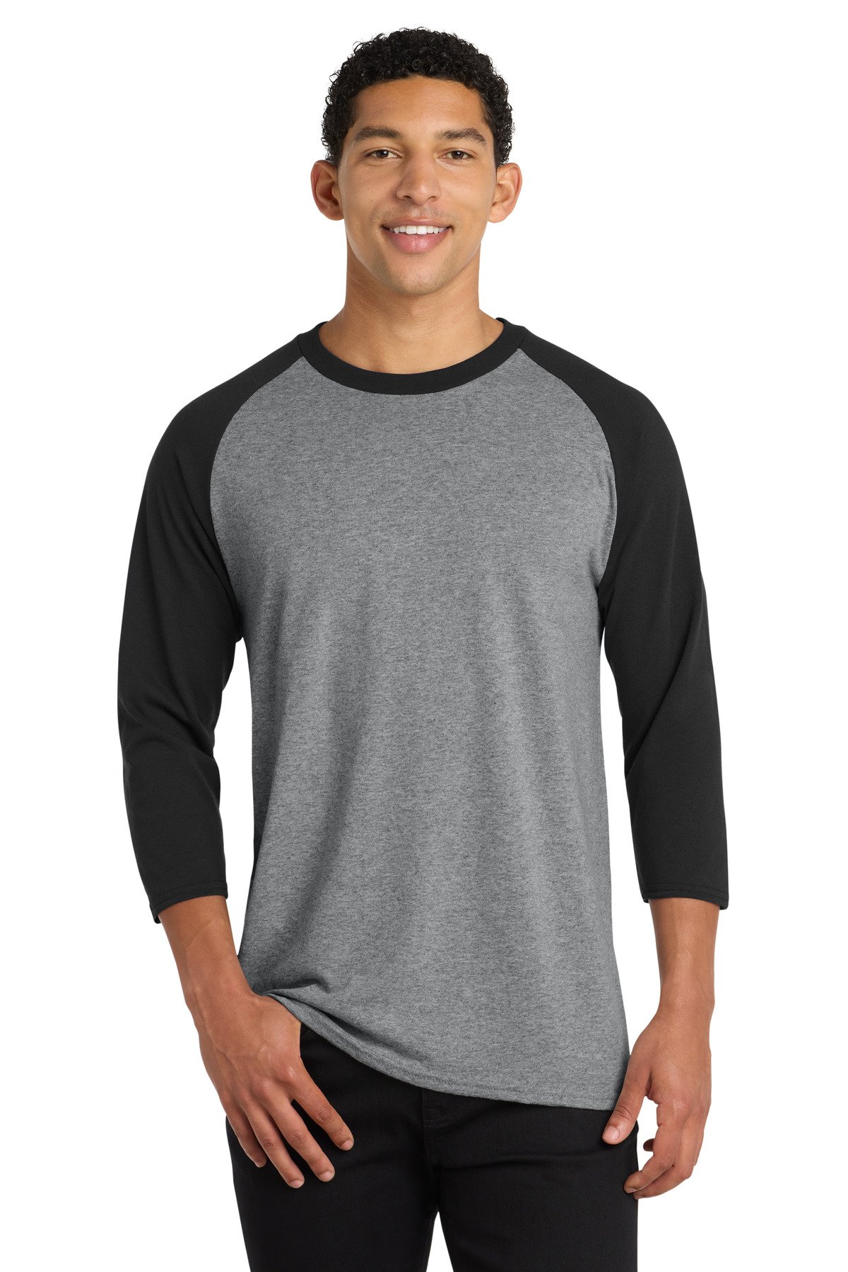 Port & Co  Core Blend 3/4-Sleeve Raglan Tee. PC55RS - Custom This Design