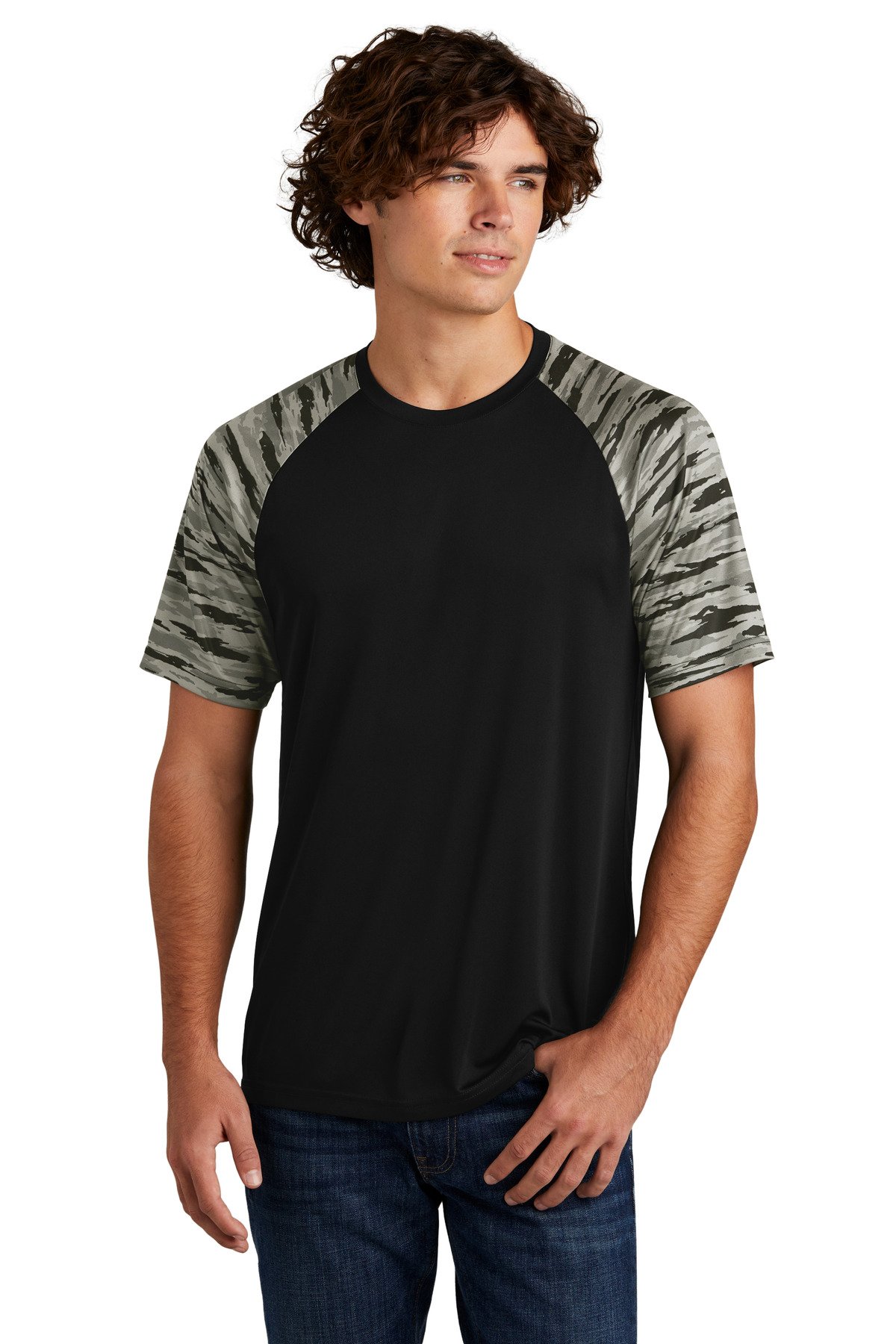 Sport-Tek ® Drift Camo Colorblock Tee ST376 - Custom This Design
