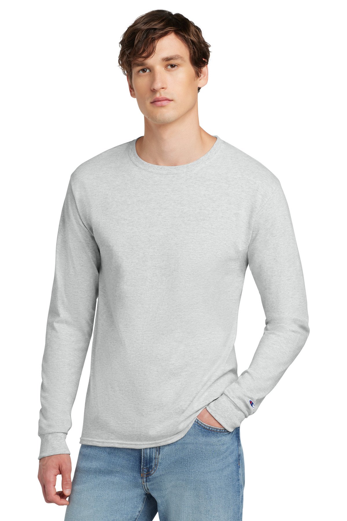 Champion ® Heritage 5.2-Oz. Jersey Long Sleeve Tee CC8C - Custom This Design