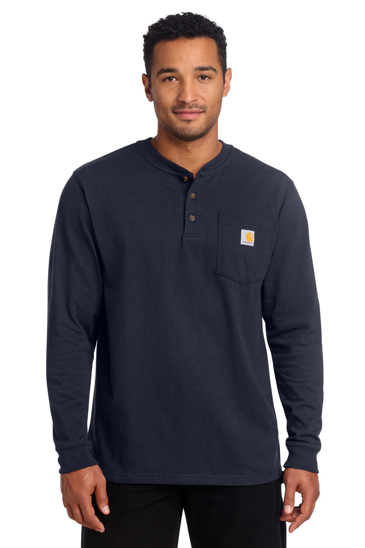 Carhartt ® Long Sleeve Henley T-Shirt CTK128 - Custom This Design