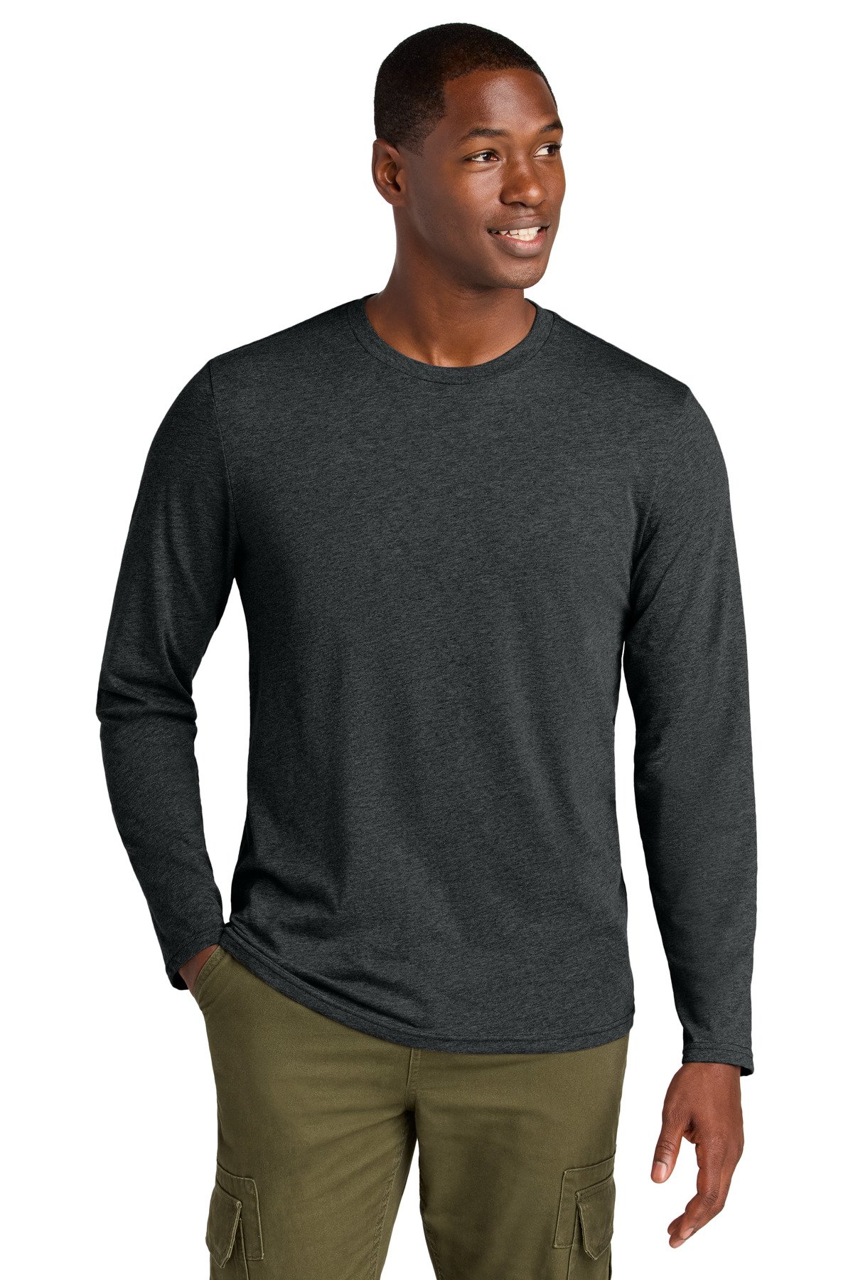 District ® Perfect Weight ® CVC Long Sleeve Tee DT185 - Custom This Design