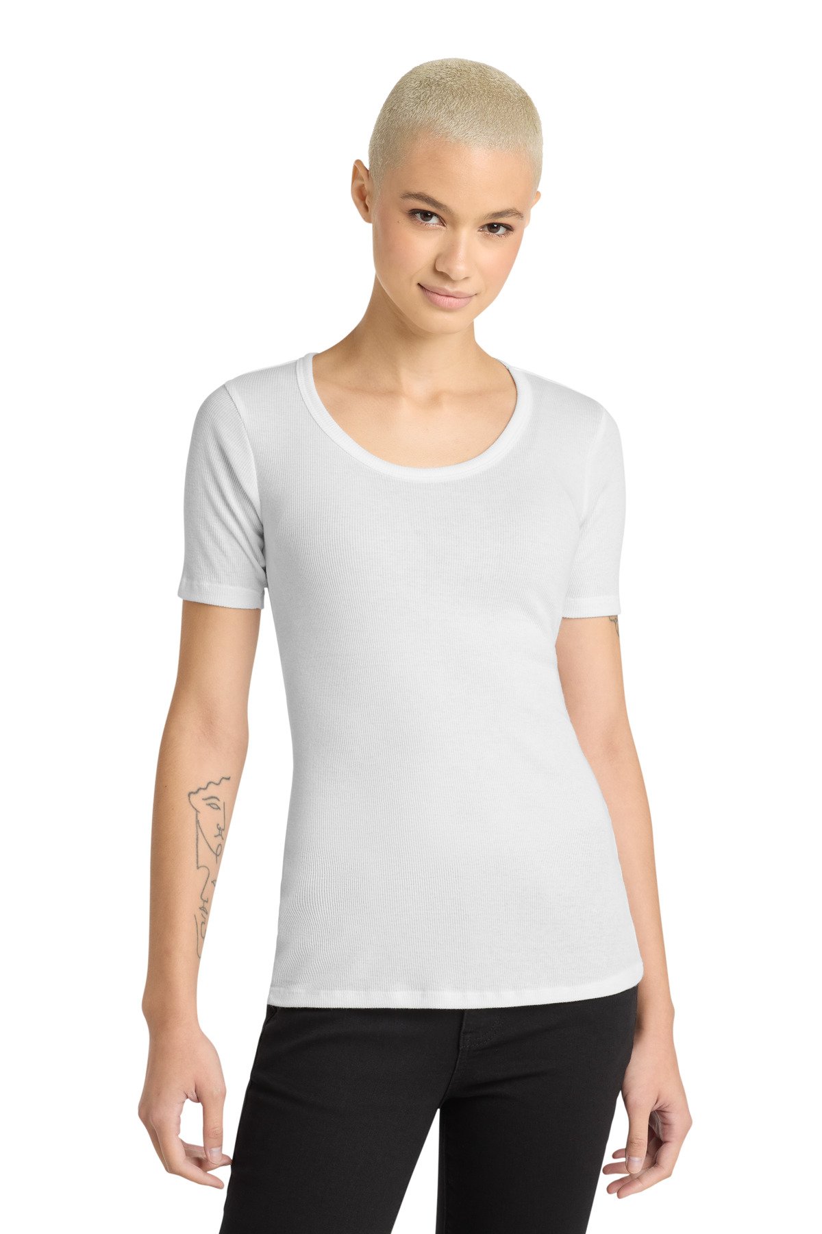 District ® Women's V.I.T.  Rib Scoop Neck Tee DT6020 - Custom This Design